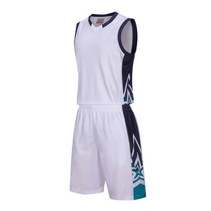 Design Team Logo Sublimation Reversible Youth Basketball Uniform Basketball Jersey Design Cheap Custom Basketball Jersey