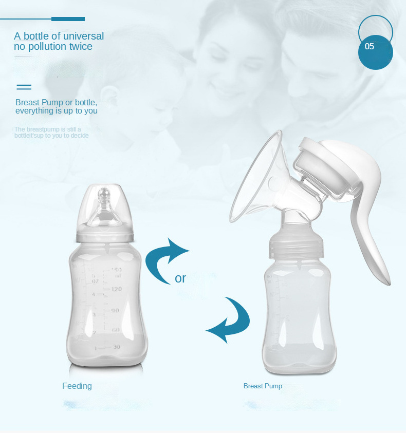 Manual Breast Pump Hands-free Maternity Supplies For Mothers Breastfeeding Wearable Breast Pump