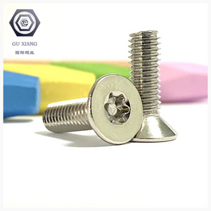 stainless steel 304 Security Torx  screw Anti-theft  Countersunk  head bolt T6T8T10T15T20T25T30