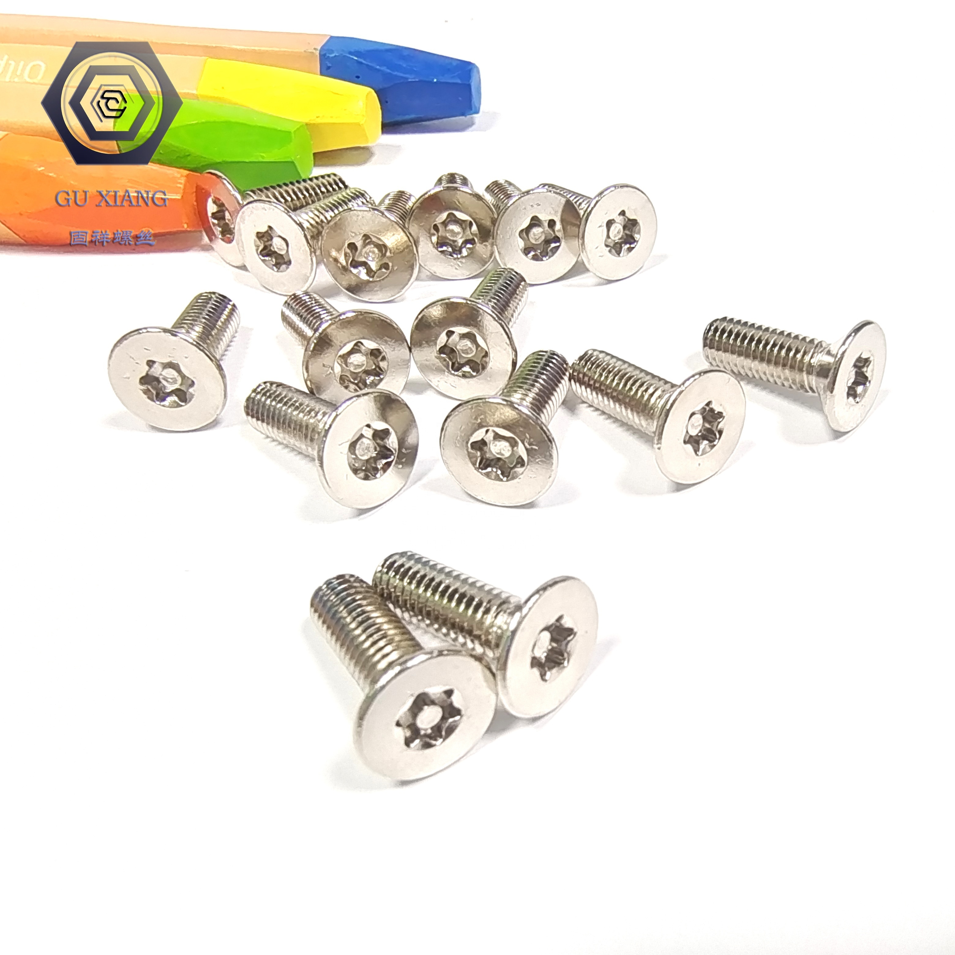 stainless steel 304 Security Torx  screw Anti-theft  Countersunk  head bolt T6T8T10T15T20T25T30