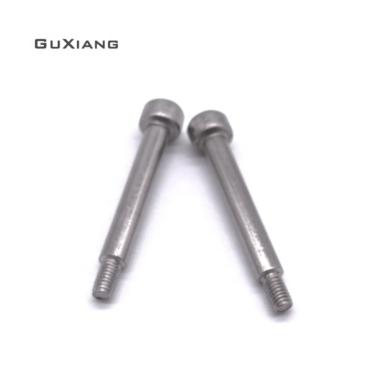 Plain Stainless Steel 304 Fillister Head  Hexagon Half Thread Screw Custom shoulder screw