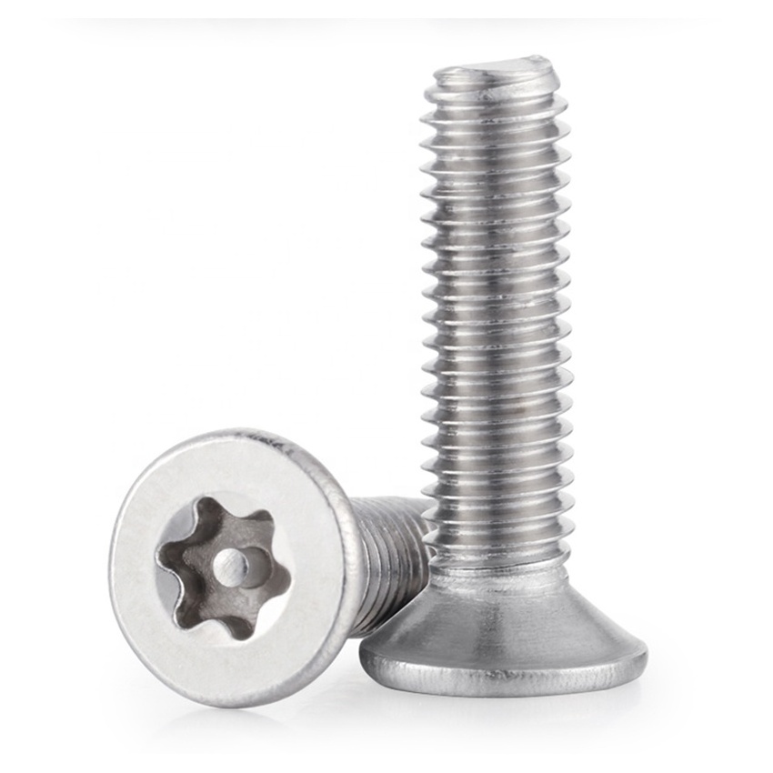 stainless steel 304 Security Torx  screw Anti-theft  Countersunk  head bolt T6T8T10T15T20T25T30