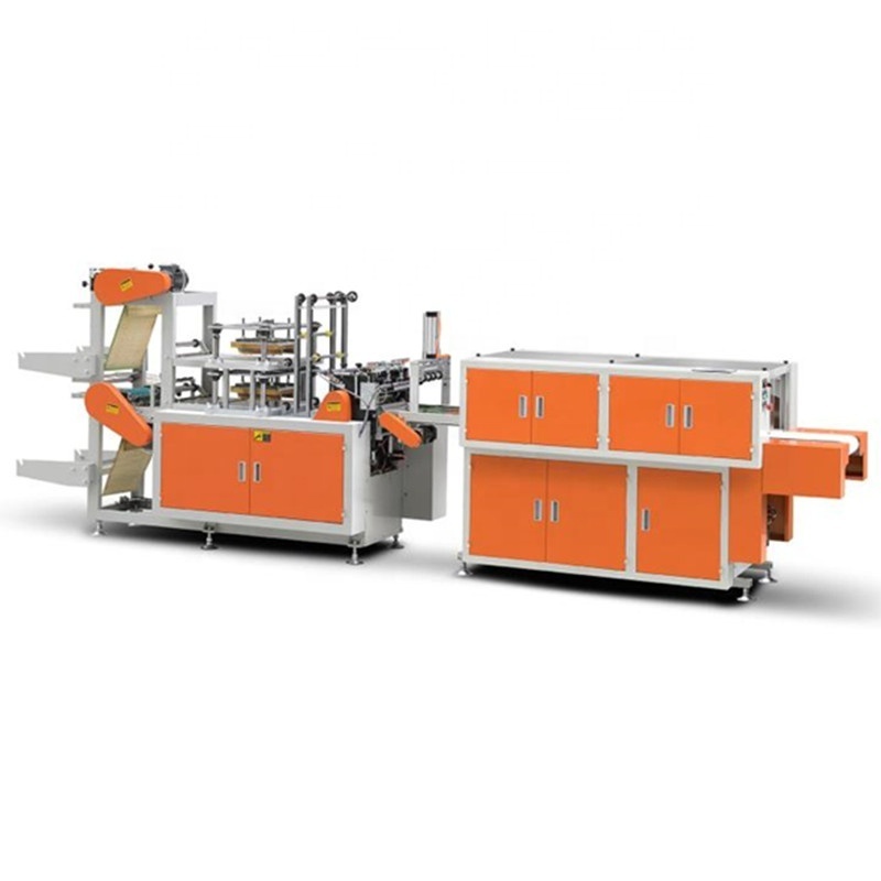 High speed double layer HDPE/LDPE glove making machine