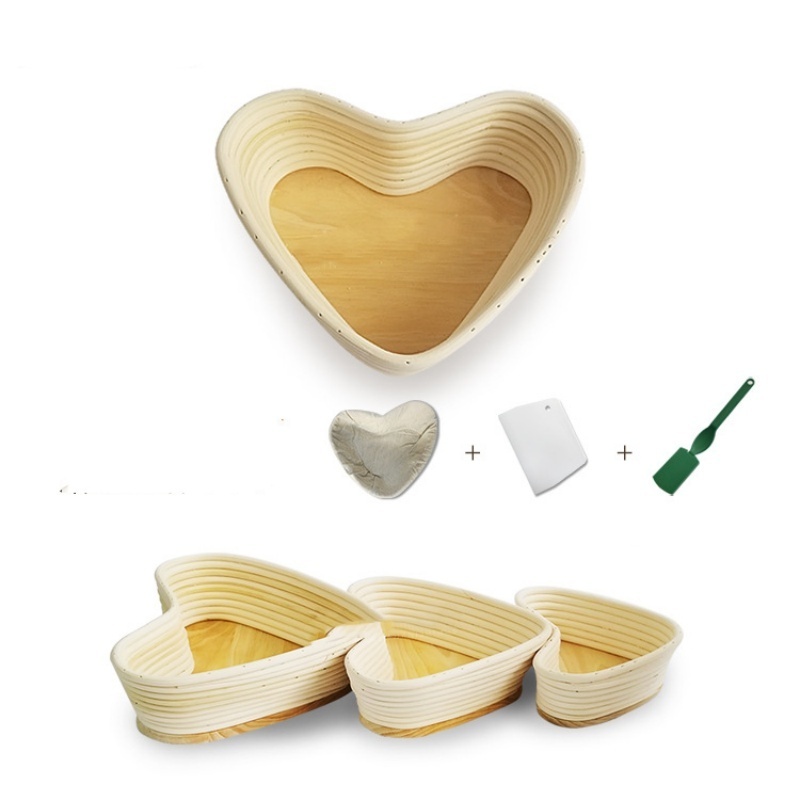 Bread Baskets For Kitchen Counter Proofing Basket Use Plastic Dough Scraper Tool Fermentation Prooving Handmade Bannetons