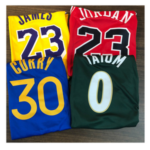 All 32 Teams Thailand Quality Basketball Jersey James Bryant Devin Booker Pippen Tatum Bryant Stephen Curry Classic Uniform