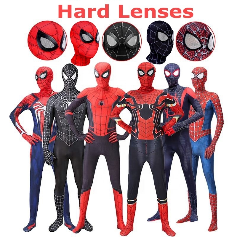 2023 New Children's Boys Costume Spiderman Far From Home Peter Parker Cosplay Costume Zentai Spiderman Pattern Body Bodysuits