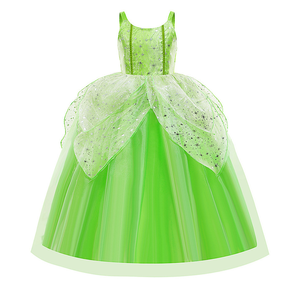 Flower Girl Spot Cosplay Performance Cartoon Costume Tinker Bell Fairy Tinkerbell Princess Dress With Wing