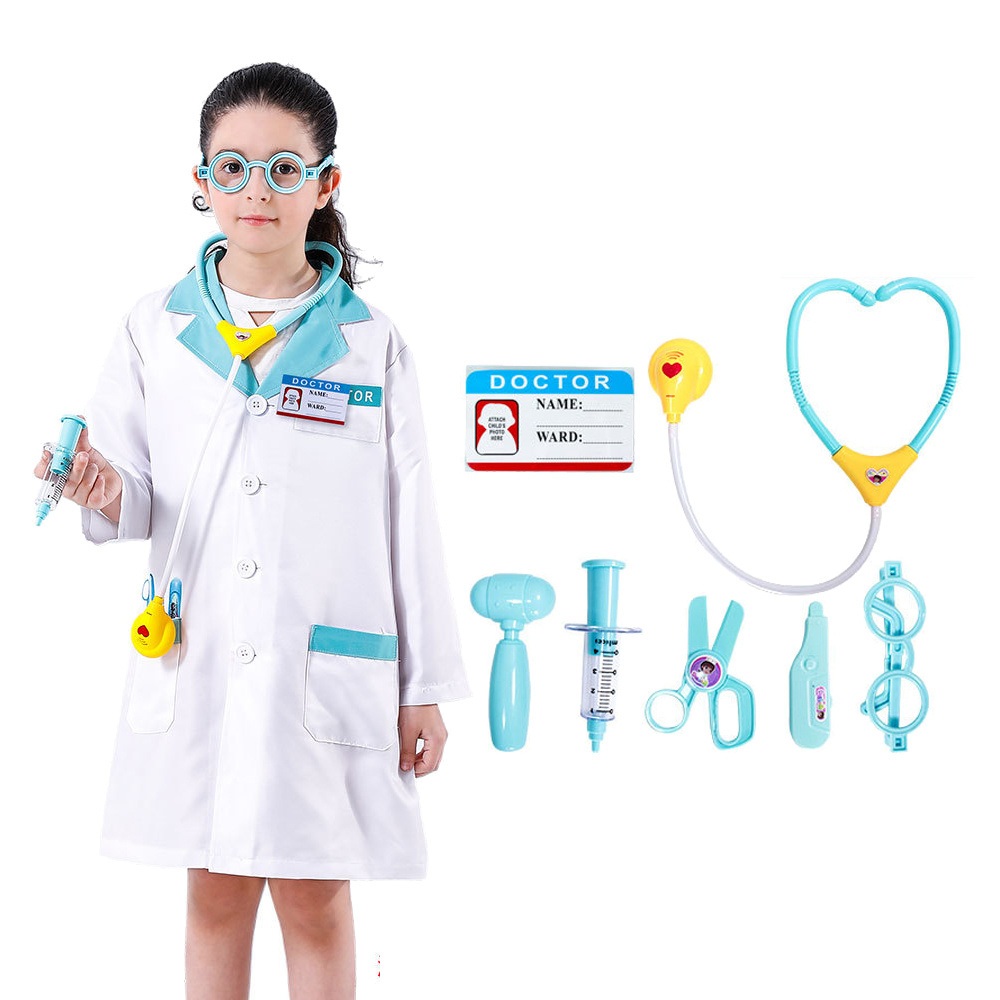 Carnival Halloween Children Career Day Cosplay Costumes Party Clothes Performance Doctor Firefighter Pilots Kids Cosplay Costume