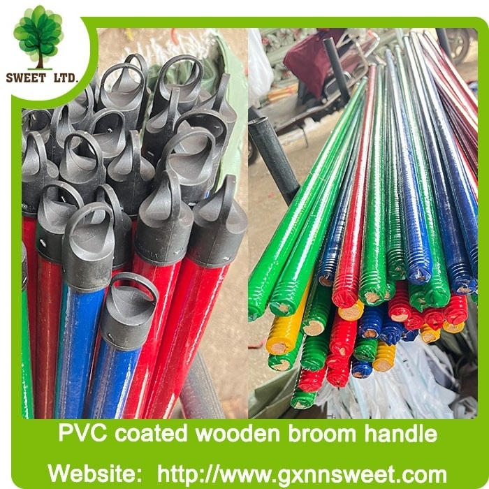 exwork price less $0.1x broom handle wood broom handles for soft brush hard long handle push plastic broom