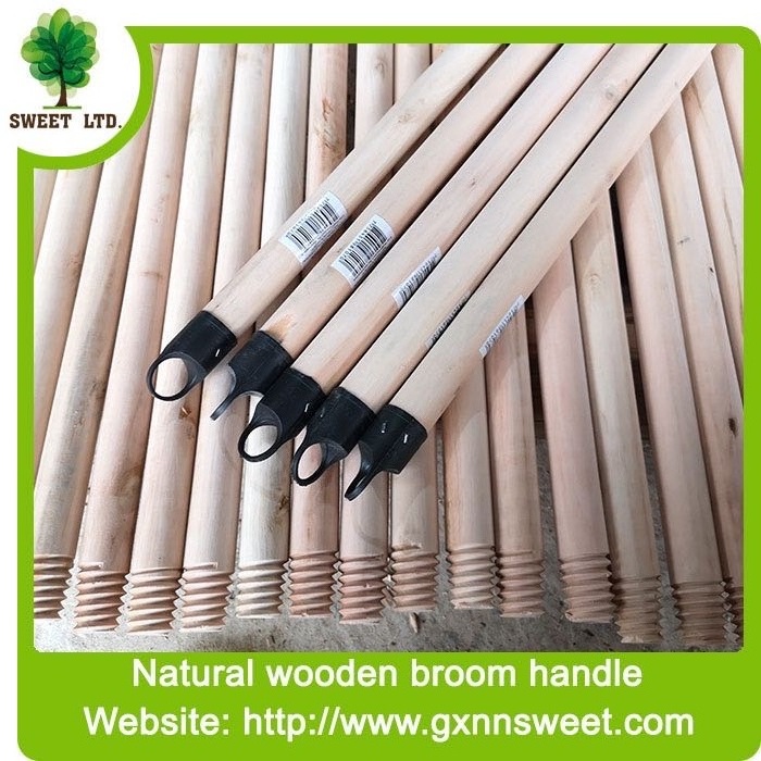 High Quality Polished Eucalyptus Wood Broom Stick for Home sweeping floor Cleaning Broomstick Natural broom handle