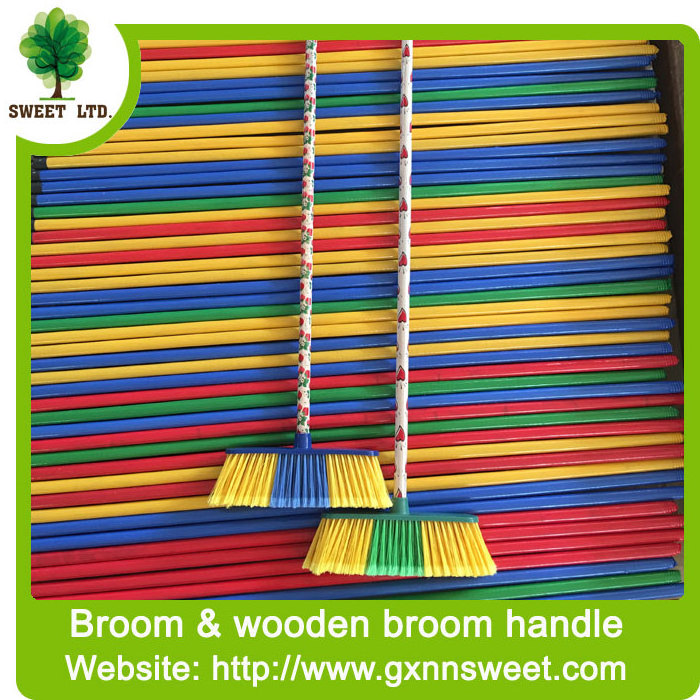 soft hair china wholesale plastic broom flower broom for household cleaning parts broom&dustpan set