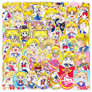 Luggage Laptop Guitar Cup Phone Helmet Skateboard Waterproof 50Pcs Japan Anime SAILOR MOON Stickers Decorative Label