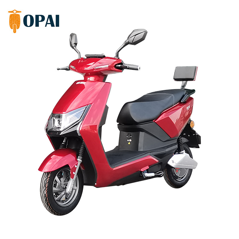 Opai 72V 30AH Electric Moped 2 wheel Adult Pedal Scooter 800W Lead Acid Lithium Battery Mini Chopper Motorcycle High Quality