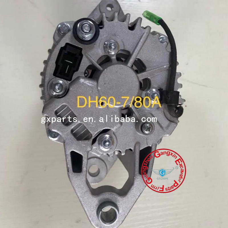 High Quality DH60-7 Alternator 12V 80A Generator For Daewoo Doosan Excavator Engine Parts