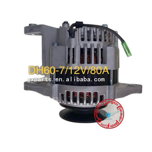 High Quality DH60-7 Alternator 12V 80A Generator For Daewoo Doosan Excavator Engine Parts