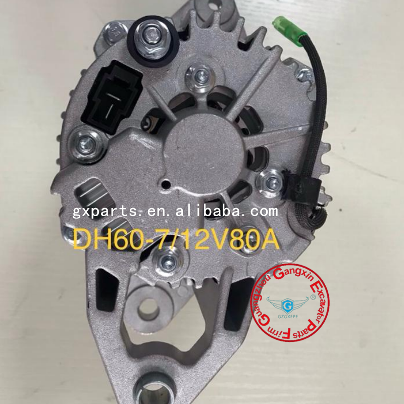 High Quality DH60-7 Alternator 12V 80A Generator For Daewoo Doosan Excavator Engine Parts