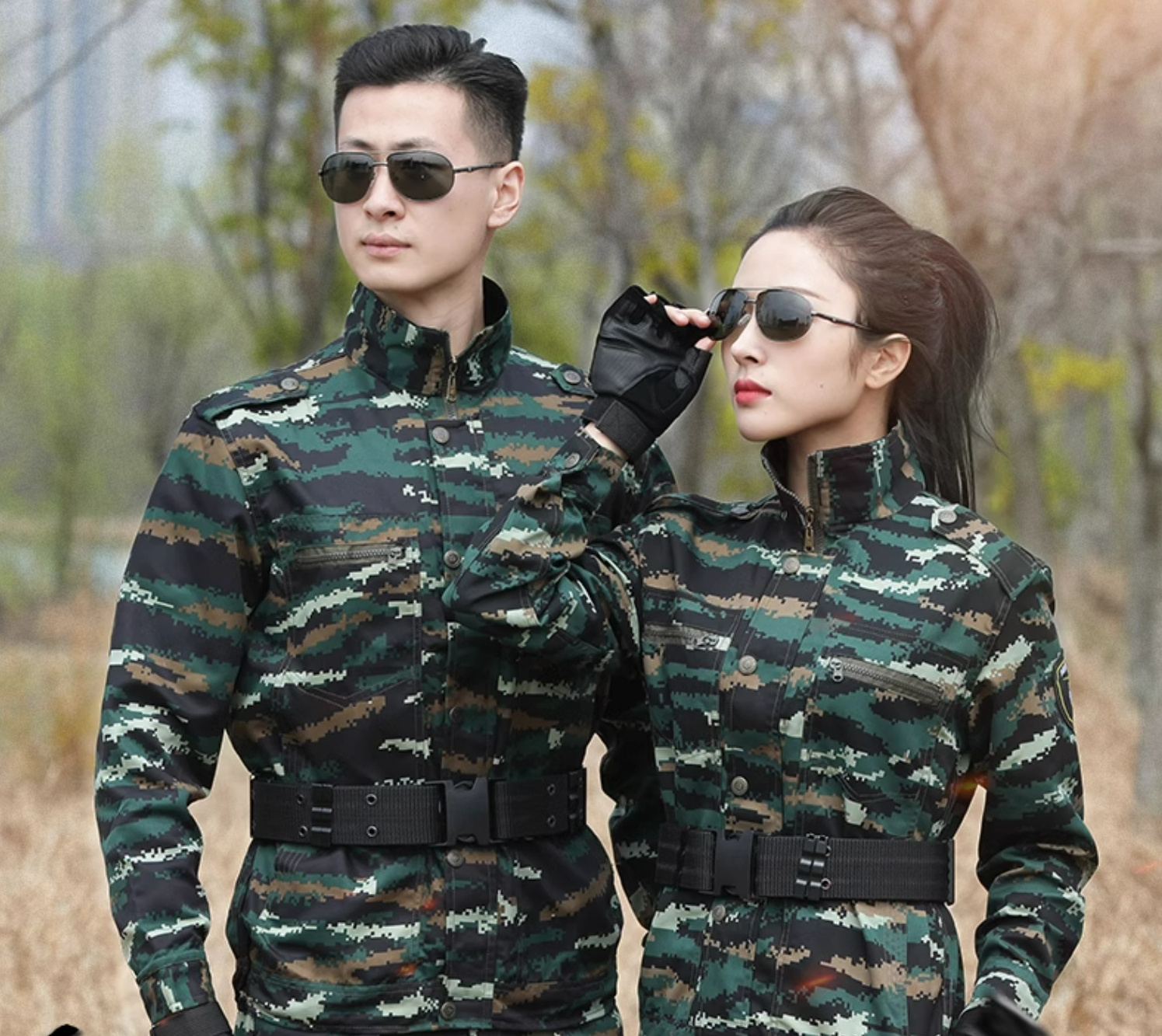 Men Outdoor Sports Tactical Clothing ACU Camping Camouflage Officer Uniforms Outdoor Security Body Camouflage