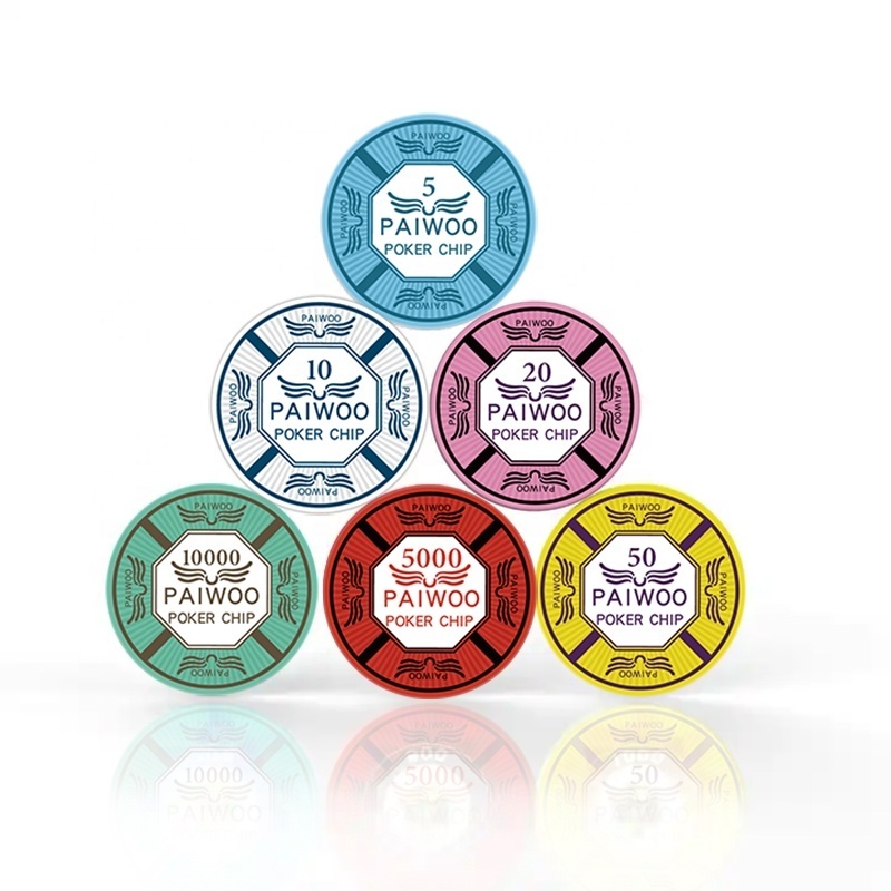 Professional 200pcs Ceramic Poker Chips Set with Convenient Storage Case for Casinos