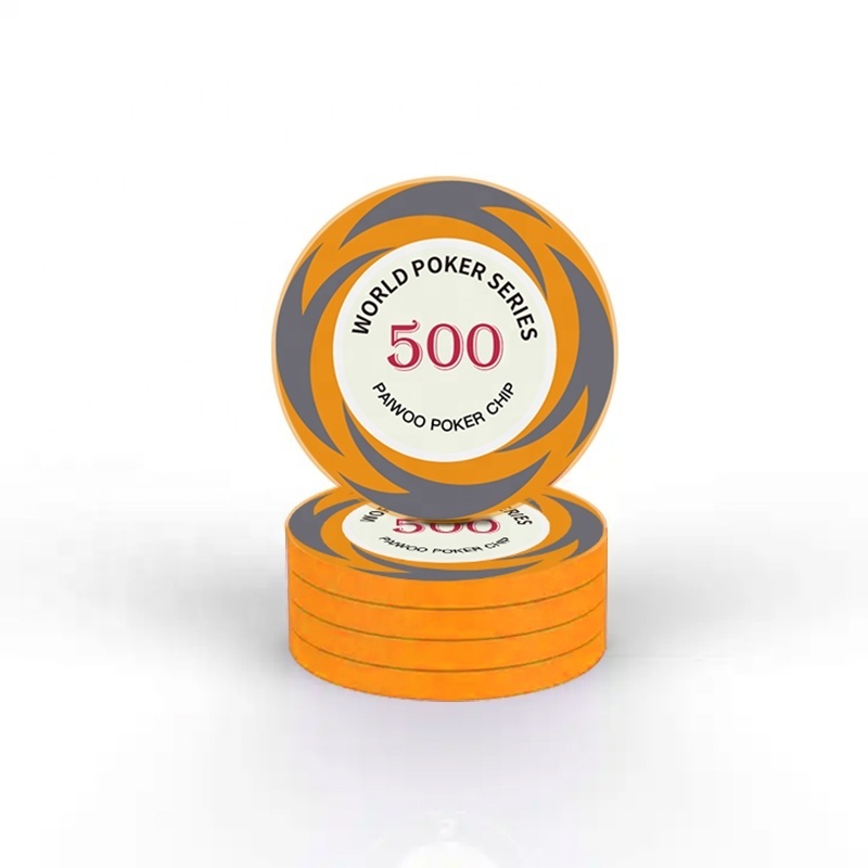 Exclusively Designed Poker Chip Set for Casinos 500pcs free combination of chips