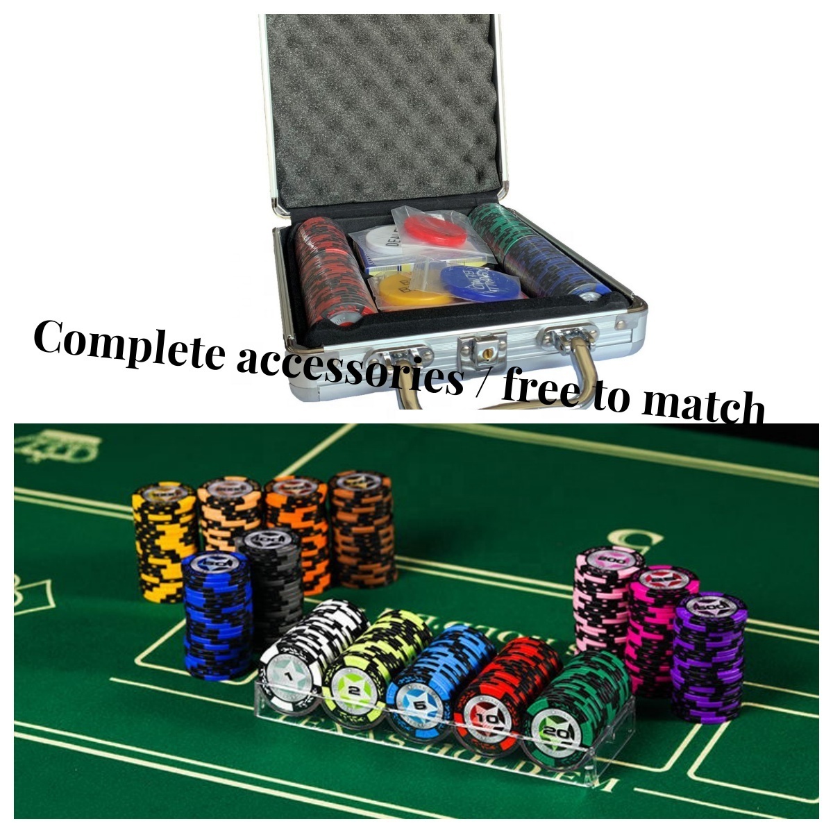 professional poker chips  100 set