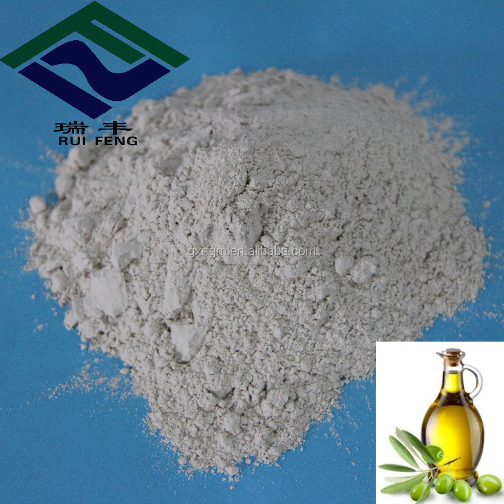 Activated white clay for edible oil decolourisation agent