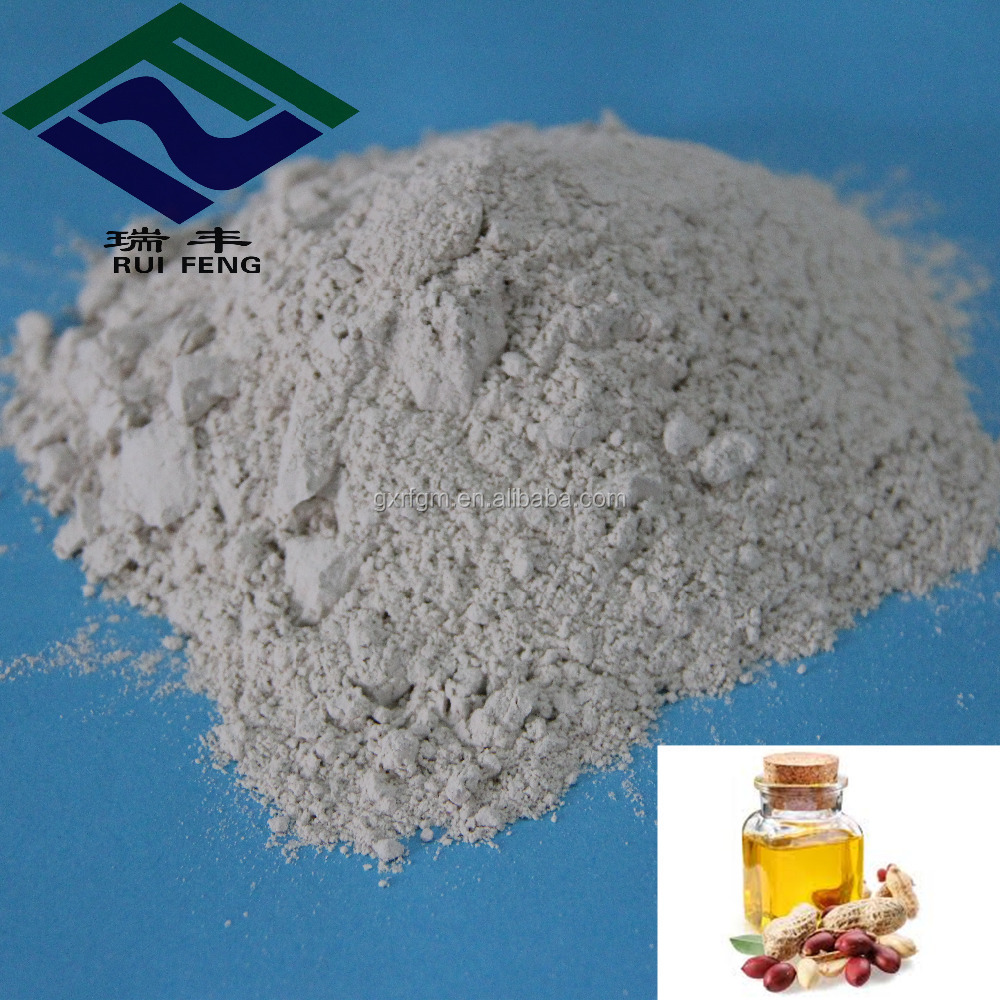 Activated white clay for edible oil decolourisation agent