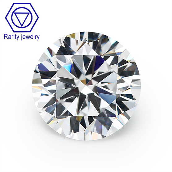 Rarity Hot Sale Factory Direct Sale Round Loose Gemstone Cz Zircon Stones White  Cubic Zirconia Gemstones Market Chips