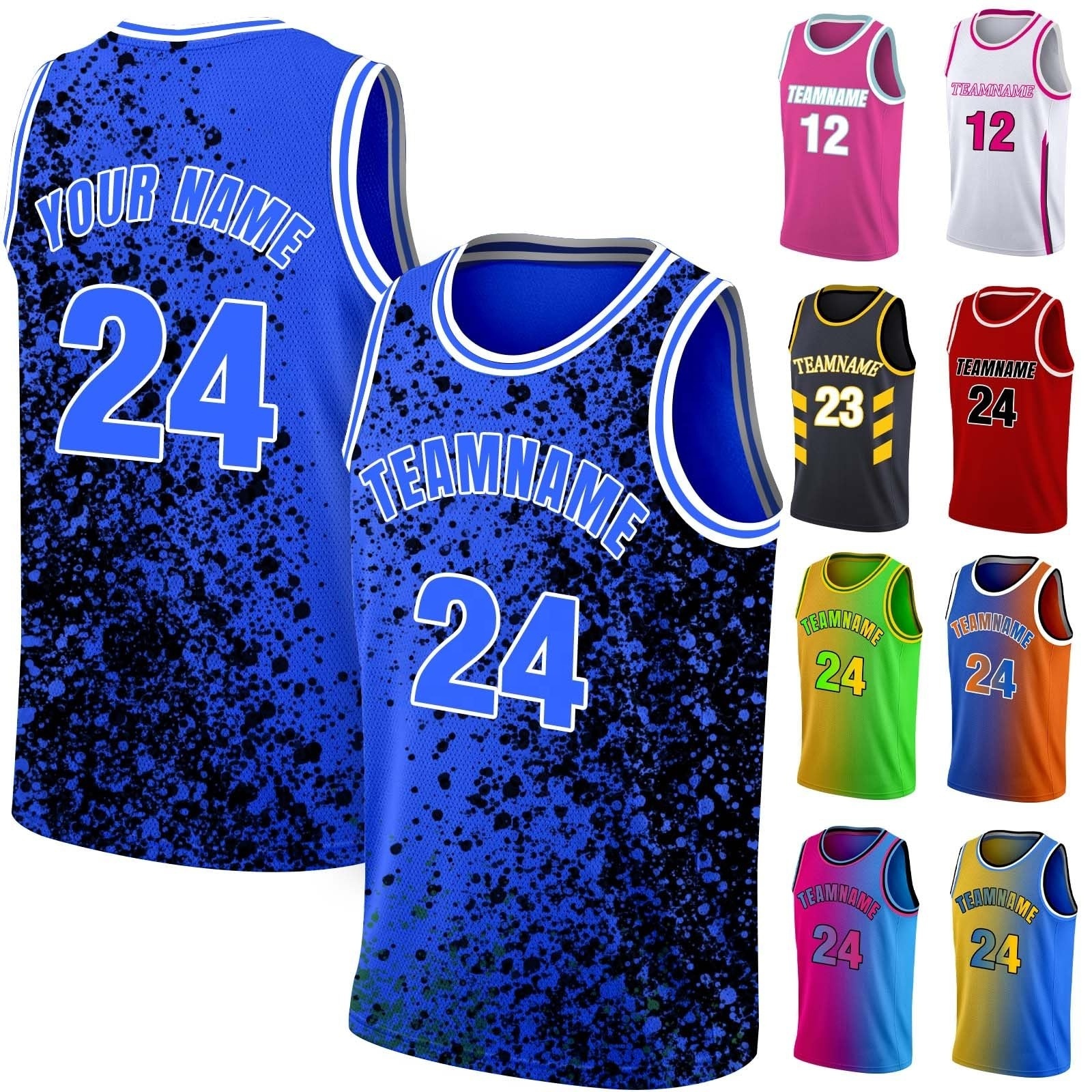 Personalization Sports Wear Customized Basketball Uniforms Jersey Custom Logo Black Blank Gold Basketball Jersey