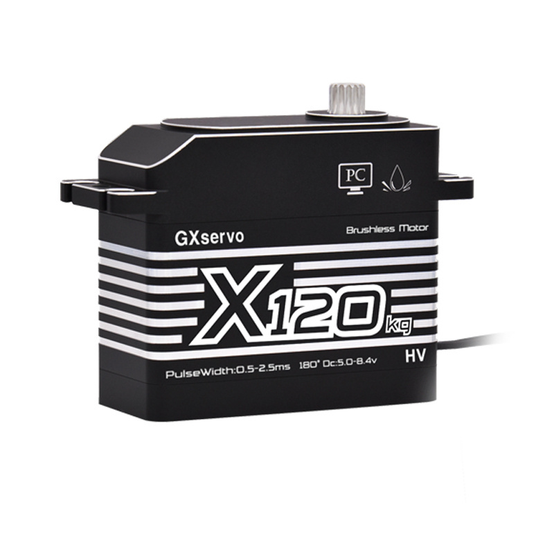 GXservo X120 Waterproof IP67 Digital Brushless Servo 6v-8.4v 15T 120KG Large Torque For 1/5 Scale RC Car Truck Boat