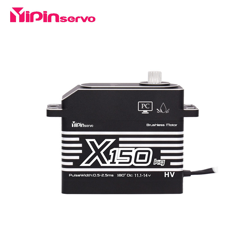 Yipinservo 150KG Large Torque High Volge 12-14V IP67 Digital Brushless Servo For 1/5 Scale RC Car Truck Boat Aircraft