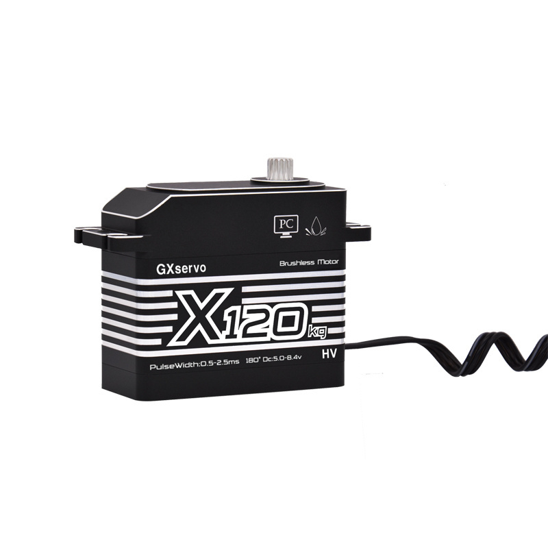 GXservo X120 Waterproof IP67 Digital Brushless Servo 6v-8.4v 15T 120KG Large Torque For 1/5 Scale RC Car Truck Boat