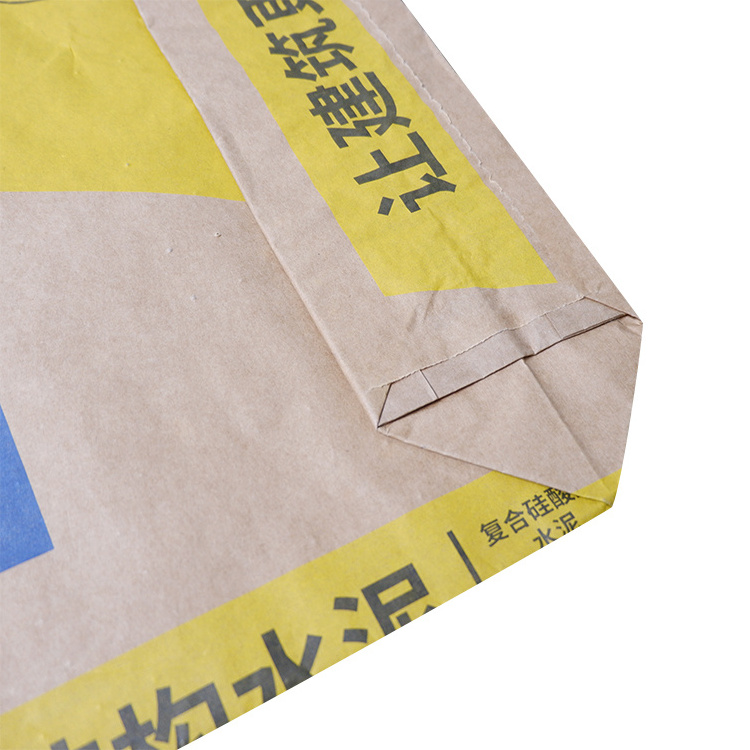 20Kg 25Kg 50Kg Kraft Paper Cement Bag Putty Powder Bag Cement