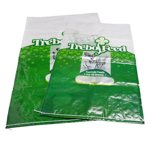 Custom Bird Chicken Dog Cat Food Polypropylene PP Woven Animal Feed Sack 10kg 25kg 50kg