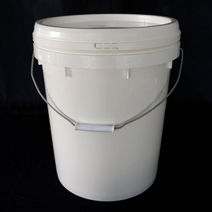 Customized Color Pail Food  grade 20L 30L 35L PP plastic bucket With Plastic Handle Lid