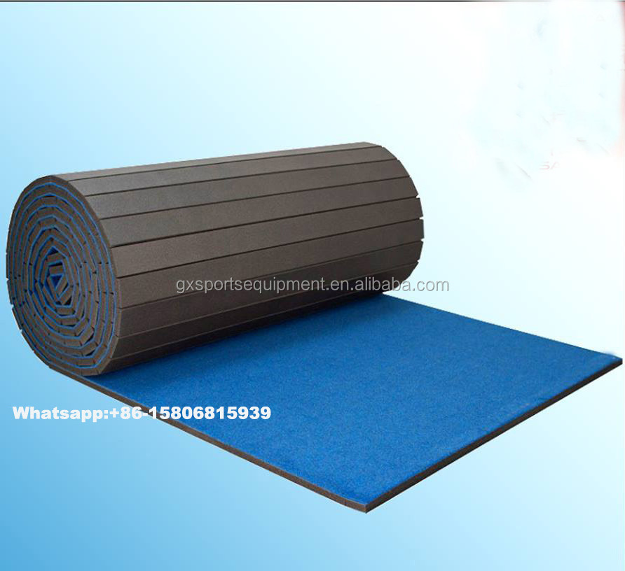 factory supply carpet bonded foam  roll mat cheerleading mat for sale