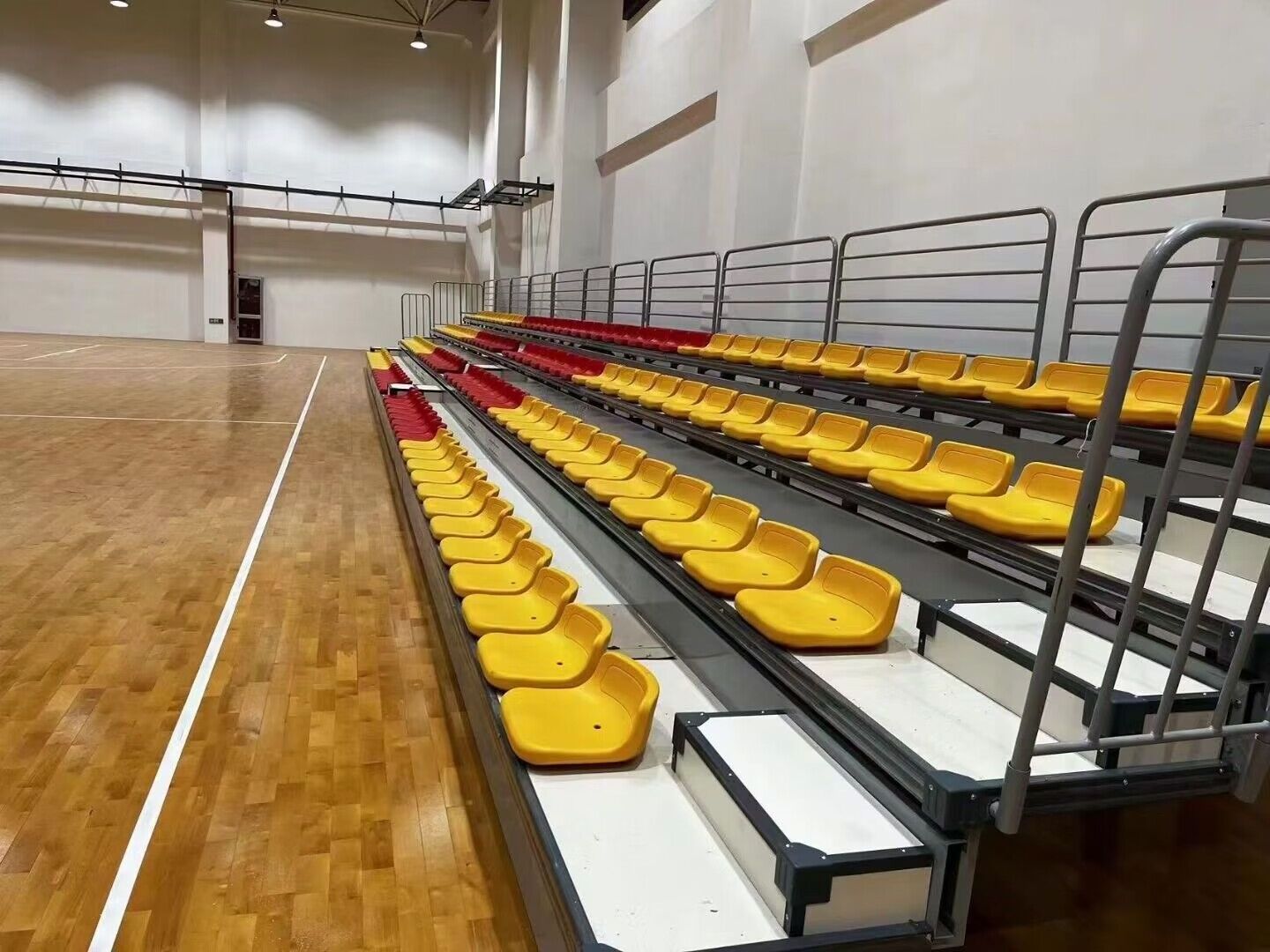 Factory supply  Stadium Seat HDPE  Chair BLEACHER SEATING SYSTEMS  electric hydraulic Movable system for export