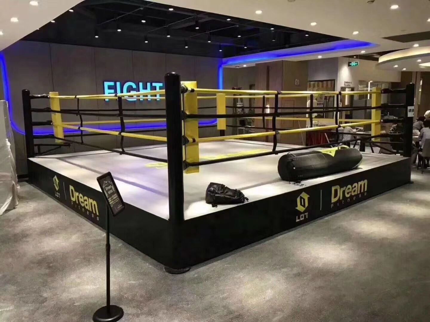 quality international standard boxing ring flooring  high type wrestling ring boxing rings 5m*5m*50cm accessories for sale