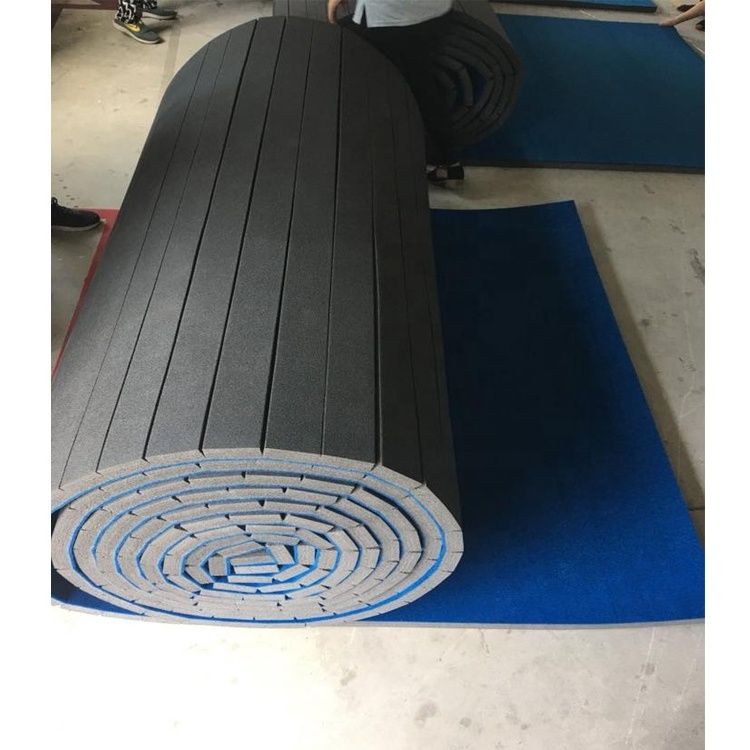 factory supply cheerleading carpet bonded foam roll mat for sale