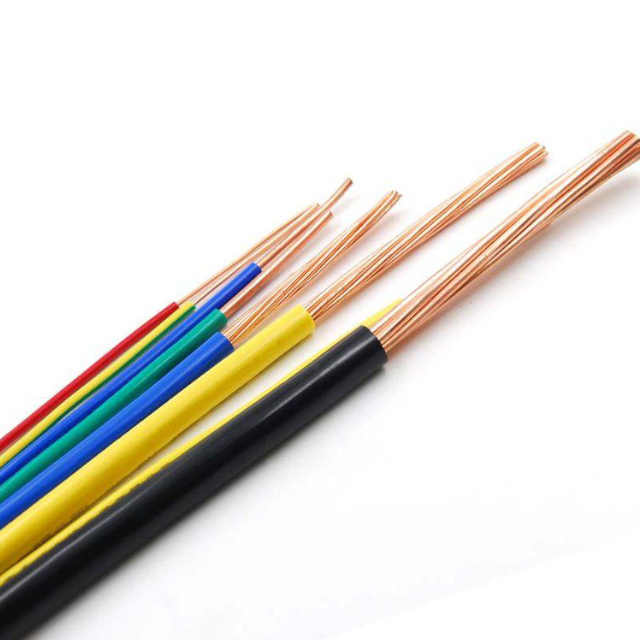 Copper Conductor single core solid wire 1.5mm 2.5mm 4mm 6mm 10mm PVC insulated electrical cable