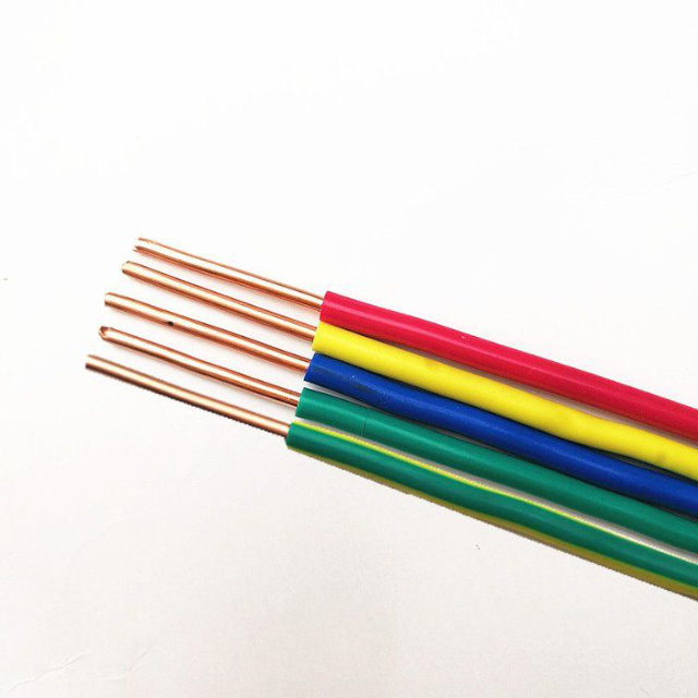 Copper Conductor single core solid wire 1.5mm 2.5mm 4mm 6mm 10mm PVC insulated electrical cable