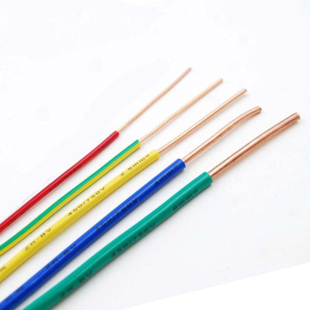 Copper Conductor single core solid wire 1.5mm 2.5mm 4mm 6mm 10mm PVC insulated electrical cable