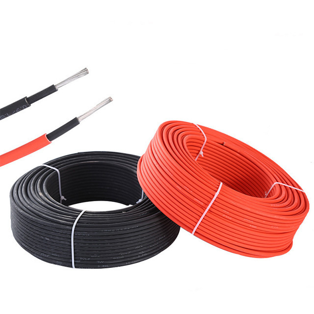 TUV Approval XLPO Insulated Tinned Copper Solar Wire 4mm 6mm 10mm 16mm PV Cable Solar DC Panel Power Cable