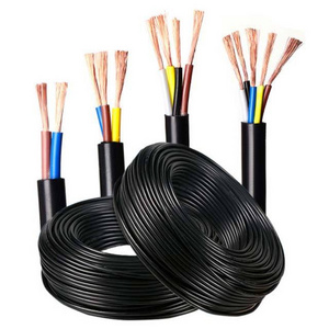 Multi Conductor Royal Cord Flexible Cable RVV 2 3 4 5 Core 0.75 1 1.5 2.5 4 6 MM Electrical Cable Wire Power Cable