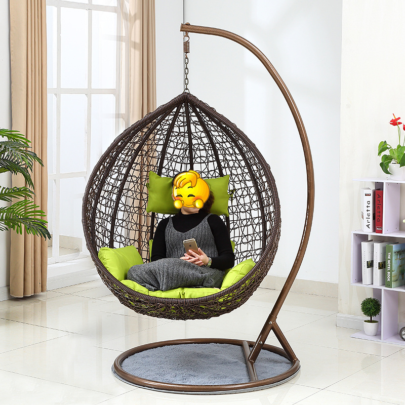 New Style Patio Hanging Swing Egg Rocking Chairs With Cushion For Adults Balcony