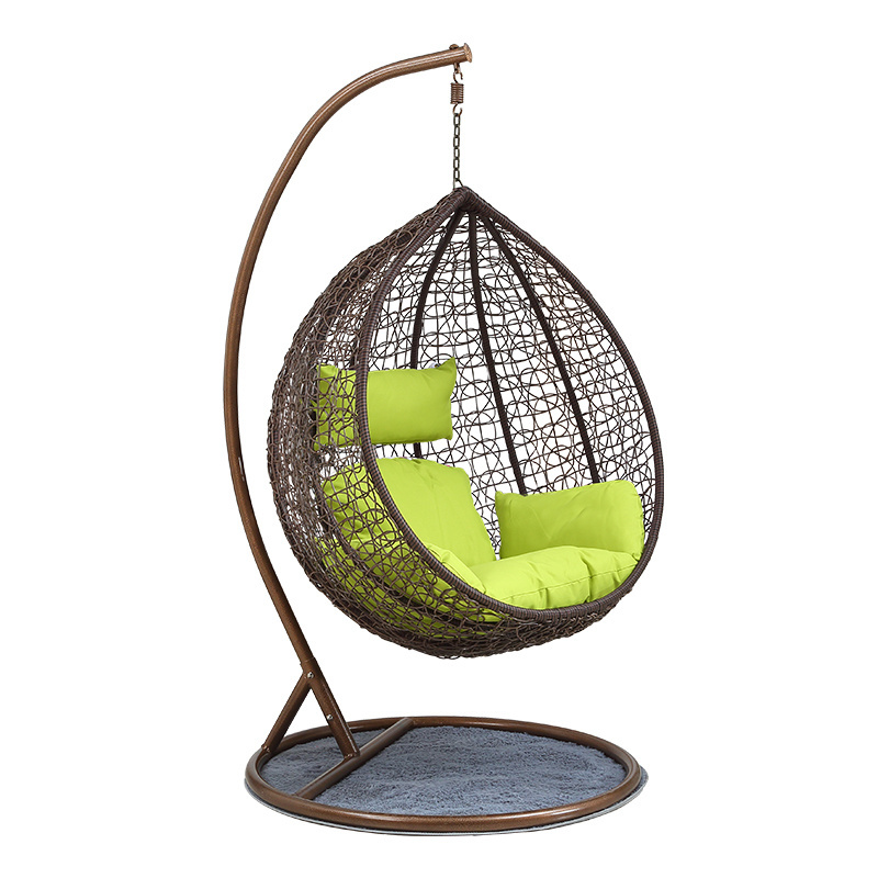 New Style Patio Hanging Swing Egg Rocking Chairs With Cushion For Adults Balcony