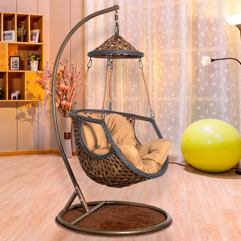 2023 Popular Indoor Hanging Egg Chair Rattan Adults Outdoor Swing Chair For Living Room and garden