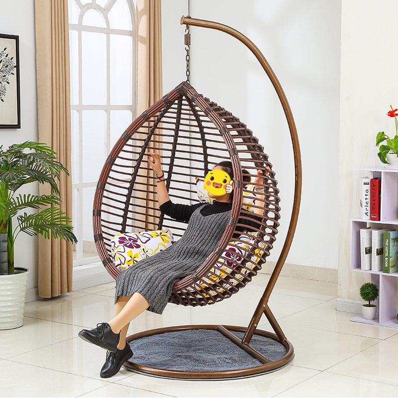 High quality rattan patio swings nest bedroom circle hanging egg swing chair for living room