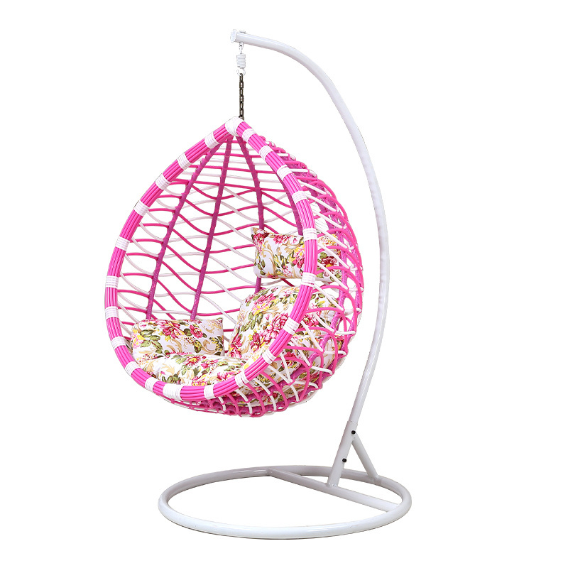 Hot Sale Outdoor Hanging Egg Chair Bedroom Rattan Patio Swing Chair with Stand