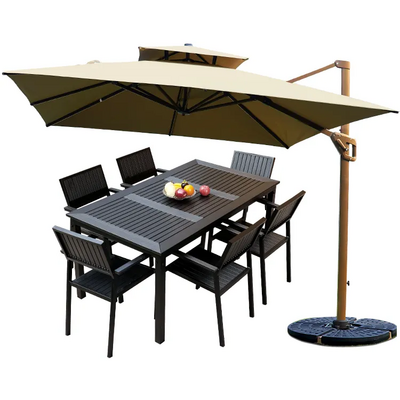 outdoor garden umbrella 3m patio umbrellas with led cantilever outdoor double parasols large roman umbrella with led light