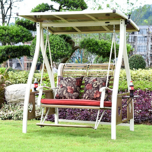 Metal aluminum Frame Outdoor swing chair Swing With Canopy patio garden balcony bed rocking Swing chair